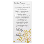 wedding,program,gold,white,classy,simple.chic