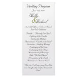 wedding,program,green,black,fancy,classy,cute rack cards