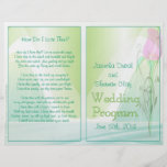 Wedding Program (non-religious version) Full Color Flyer