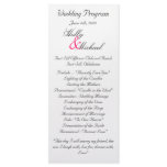 wedding,program,pink,black,fancy,classy,cute rack card design