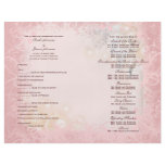 Wedding program pink white whimsical flyers