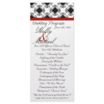 wedding,program,red,black,fancy,classy,cute rack cards