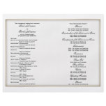 Wedding program template flyers