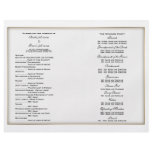 Wedding program template (four) flyers