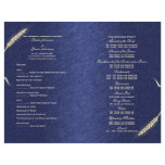 Wedding program template (four) flyers