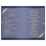 Wedding program template (three) flyers