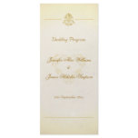 Wedding Program Vintage Parchment Paper Style Rack Cards
