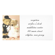 Wedding Reception Cards Custom Photo Card
