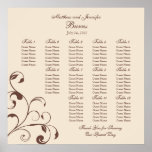 Wedding Reception Seating Chart - Square Posters