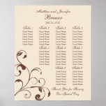 Wedding Reception Seating Chart - Standard Sizes Posters