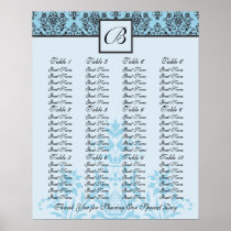 Wedding Reception Seating Chart - Standard Sizes