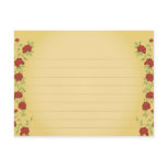 Wedding Recipe Card Antique Roses postcards
