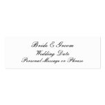 Wedding Reminder Insert for Invitations Business Card Template