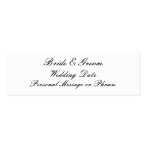 Wedding Reminder Insert for Invitations Business Card Template