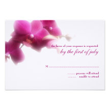 Wedding Response Card Personalised Announcement