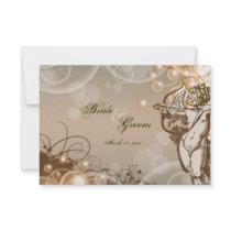 Wedding response floral swirls rsvp