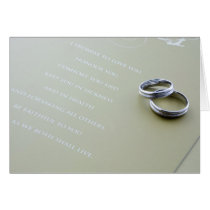 Wedding rings cards