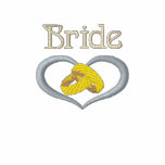 Wedding Rings Heart - Bride embroidered shirts