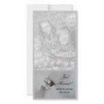 Wedding Rings Just Married Photo Card