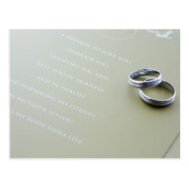 Wedding rings postcards