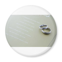 Wedding rings magnets