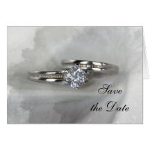 Wedding Rings Save the Date Card