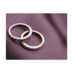 Wedding Rings Silver postcards
