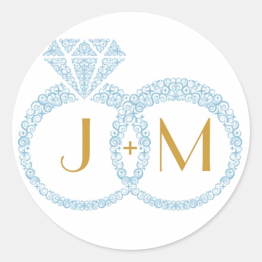 Wedding Rings Sticker Zazzle
