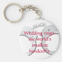 Wedding rings:  the world's smallest handcuffs keychain