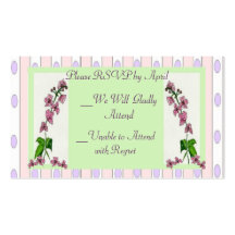 Wedding RSVP Card Business Cards