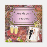 Wedding Save the Date Magnet  Drinks