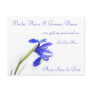 Wedding Save The Date Postcard -purple iris flower