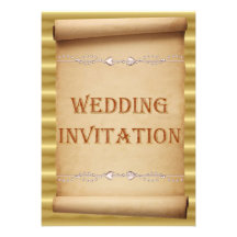 Wedding Scroll Wedding Invitation