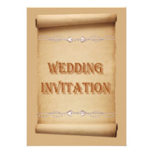 Wedding Scroll Wedding Invitation