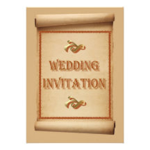 Wedding Scroll Wedding Invitation