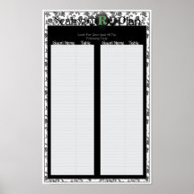 Wedding Seating Poster