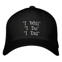 Wedding Sequence Caps - Start to Finish Embroidered Hat