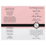 Wedding Service Programs Pink Paris Chic flyers