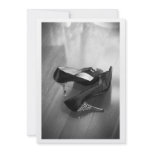 Wedding Shoes Invitation Black & White Photo