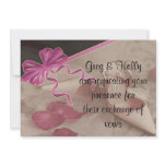Wedding Shoes Rose Petals Set invitations