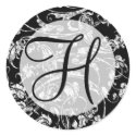 Wedding Stickers Monogram H