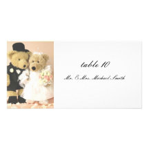 Wedding Table Cards Personalized Photo Card