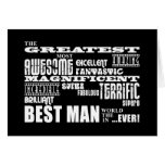 Wedding Thank You Best Men : Greatest Best Man Greeting Card