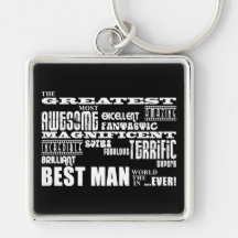 Wedding Thank You Best Men : Greatest Best Man Key Chain