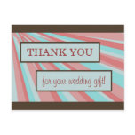 Wedding Thank You Card - Simple postcards
