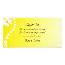 Wedding Thank You Cards Customized Photo Card
