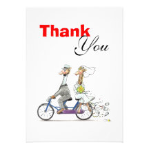 Wedding thank you cards personalised announcement