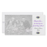 Wedding Thank You Note Photo Card Template photo cards