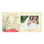 Wedding Thank You Photo Card - Beach Theme