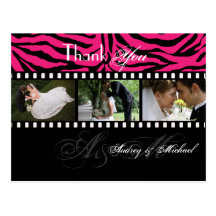 Wedding Thank you postcards insert your photos